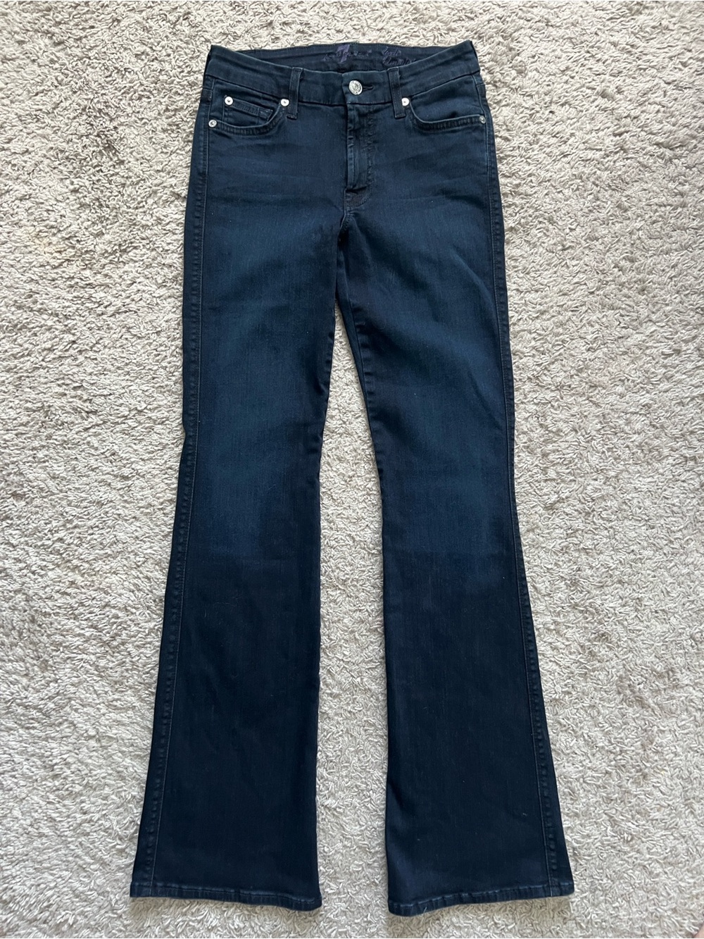 7 for all Mankind Lexie Kimmie Bootcut Jeans Sz 27 Low waist